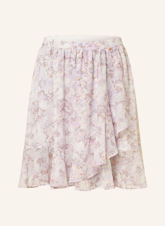 BOSS Skirt VRENZY with frills WHITE/ LIGHT PURPLE/ LIGHT PINK