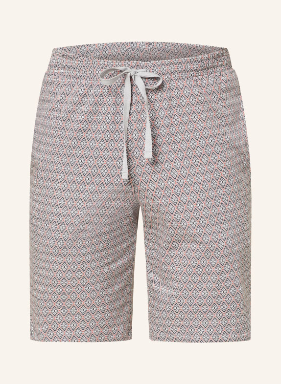 SCHIESSER Pajama shorts MIX + RELAX GRAY/ DARK GRAY/ RED