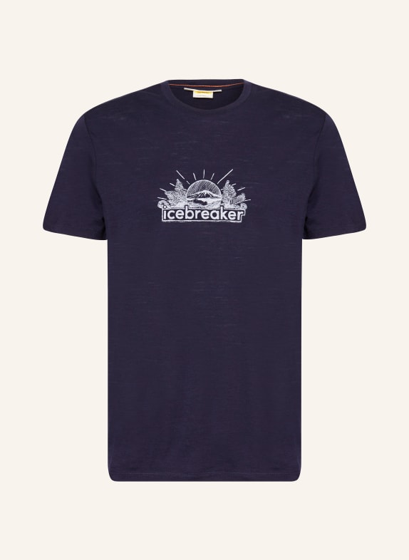 icebreaker T-shirt MERINO 150 TECH LITE III z wełny merino GRANATOWY