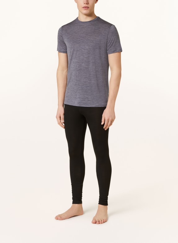 icebreaker T-shirt COOL-LITE™ MERINO BLEND SPHERE III met merinowol DONKERBLAUW