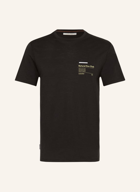 icebreaker T-shirt 150 TECH LITE III made of merino wool BLACK
