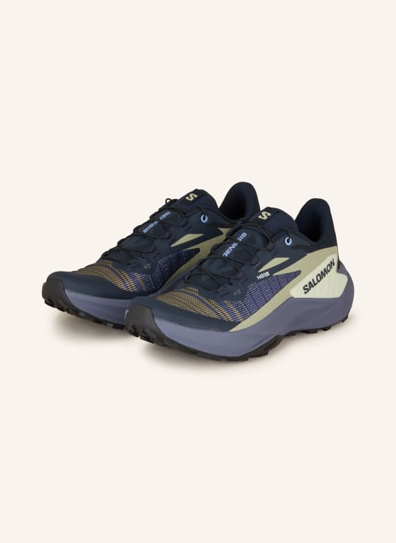 SALOMON Trail running shoes GENESIS BLUE/ BLACK/ KHAKI