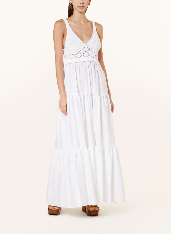 LIU JO Dress in mixed materials WHITE