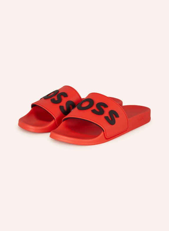 BOSS Slides KIRK RED/ BLACK