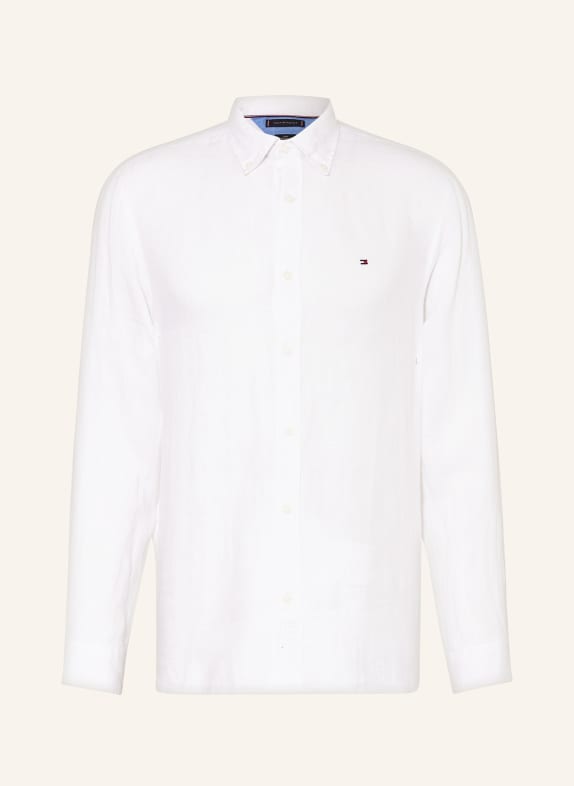 TOMMY HILFIGER Linen shirt regular fit WHITE