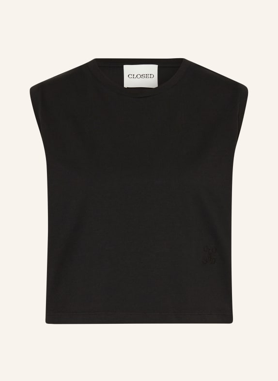 CLOSED Cropped-Top SCHWARZ