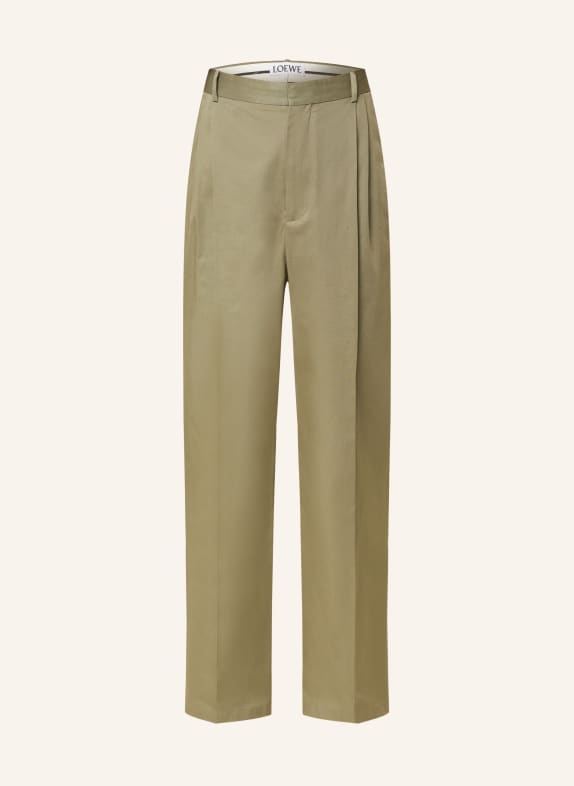 LOEWE Trousers relaxed fit OLIVE