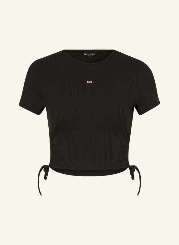TOMMY JEANS Cropped shirt BLACK