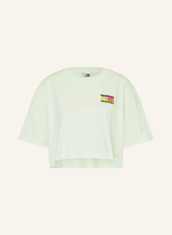 TOMMY JEANS Cropped-Shirt HELLGRÜN