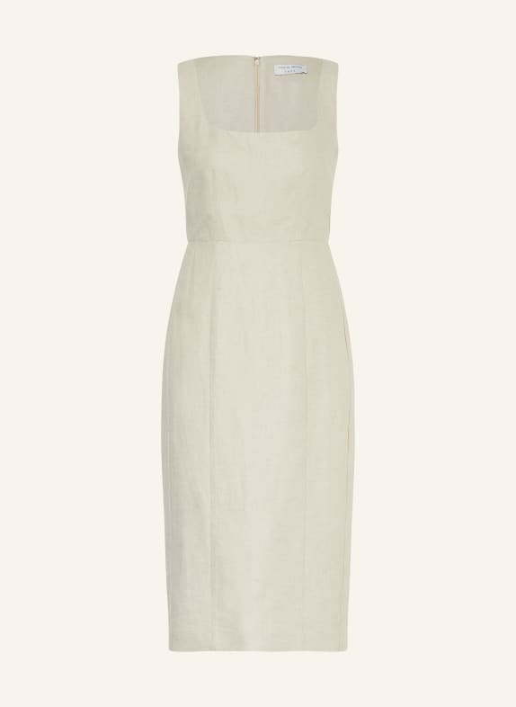TIGER OF SWEDEN Piqué-dress KLARIS with linen BEIGE