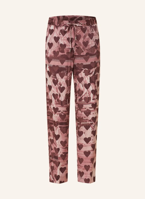 TIGER OF SWEDEN Trousers MEEJA DARK RED/ FUCHSIA