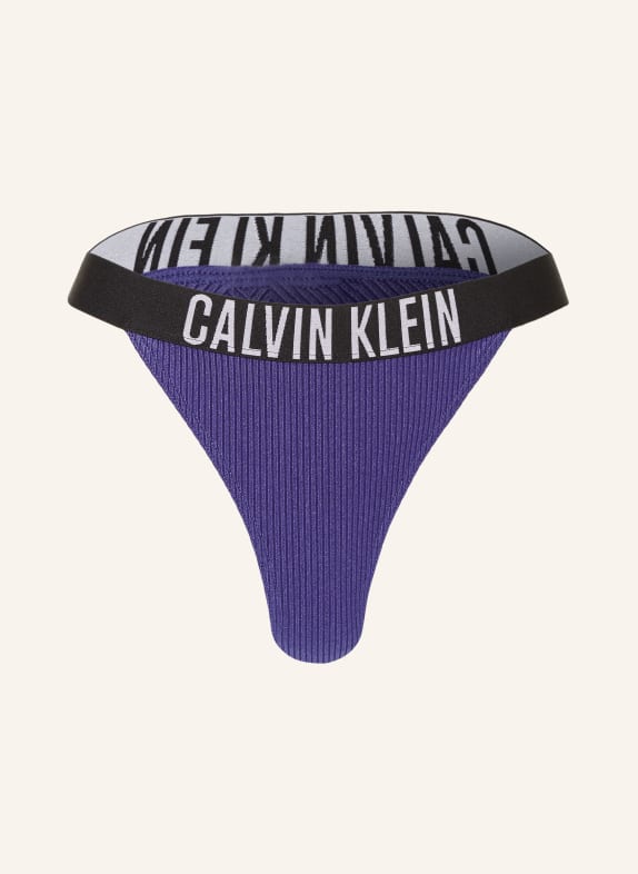 Calvin Klein Bikinové kalhotky brazilky INTENSE POWER MODRÁ/ ČERNÁ