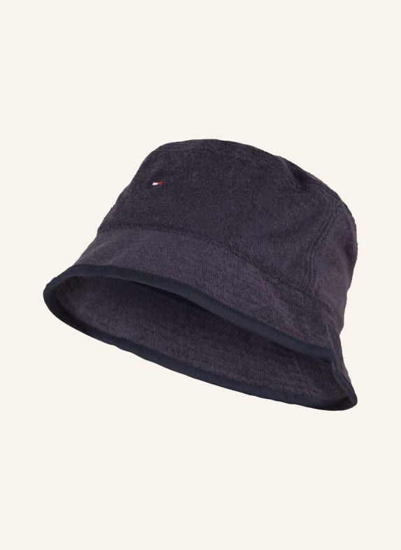 TOMMY HILFIGER Klobouk Bucket Hat TMAVĚ MODRÁ