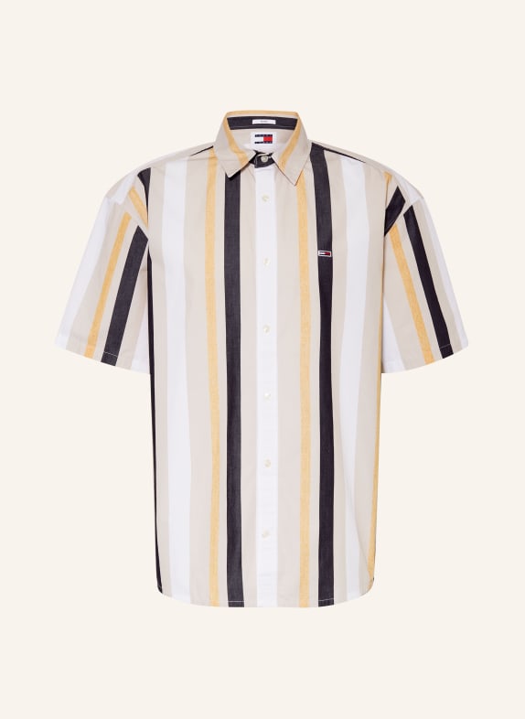 TOMMY JEANS Short sleeve shirt relaxed fit BEIGE/ YELLOW