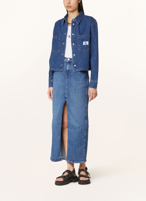 Calvin Klein Jeans Džínová bunda MODRÁ