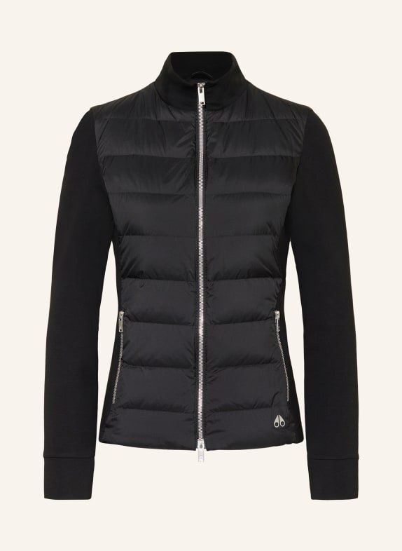 MOOSE KNUCKLES Down jacket NAOMI in mixed materials BLACK