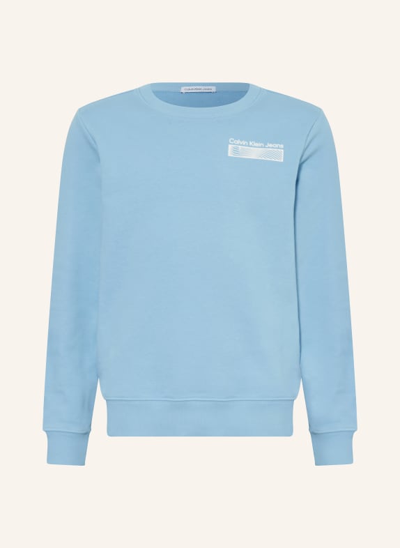 Calvin Klein Sweatshirt TERRY WAVE HELLBLAU