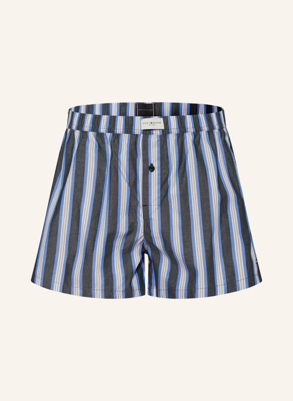 TOMMY HILFIGER Pajama shorts WHITE/ BLUE/ GRAY