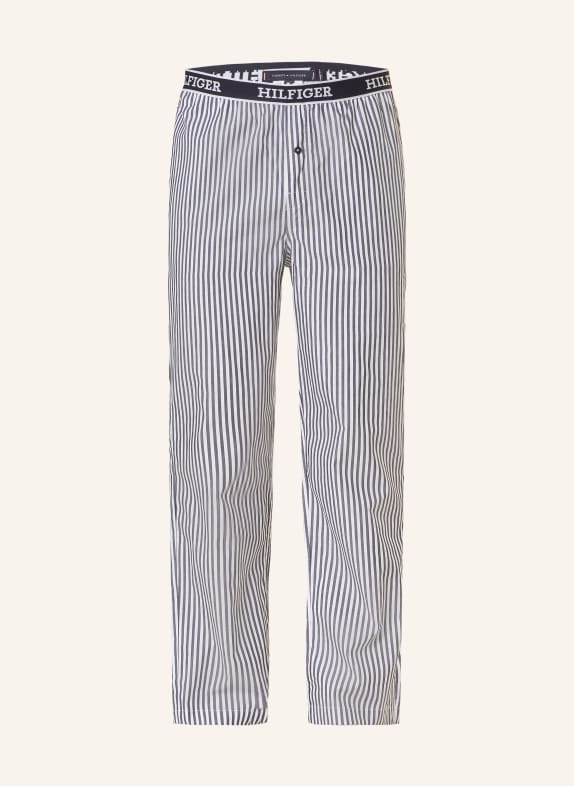 TOMMY HILFIGER Pajama pants DARK BLUE/ WHITE
