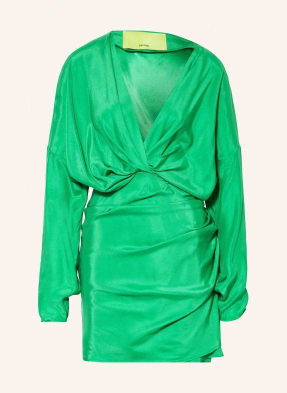 GAUGE81 Silk dress ASUKA GREEN