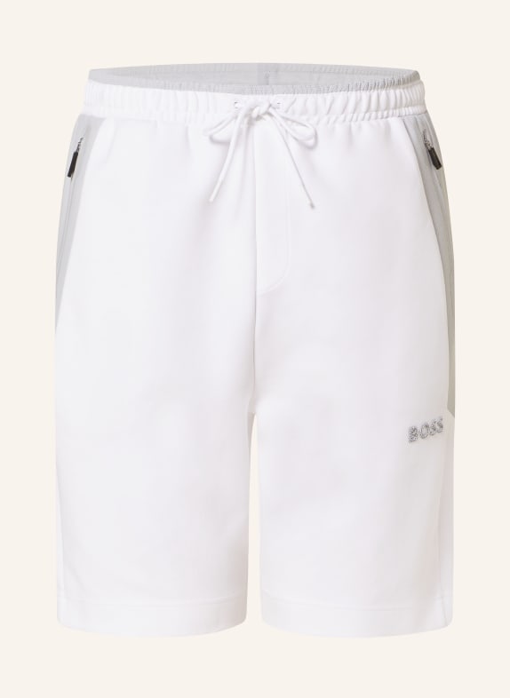 BOSS Sweat shorts HEADLO WHITE/ LIGHT GRAY