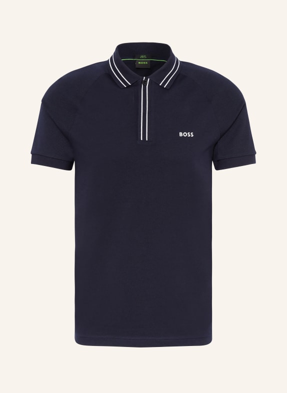 BOSS Jersey polo shirt PAULE slim fit DARK BLUE