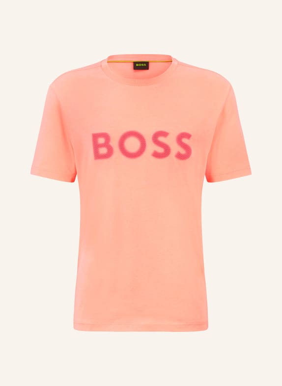 BOSS T-shirt JASNOPOMARAŃCZOWY