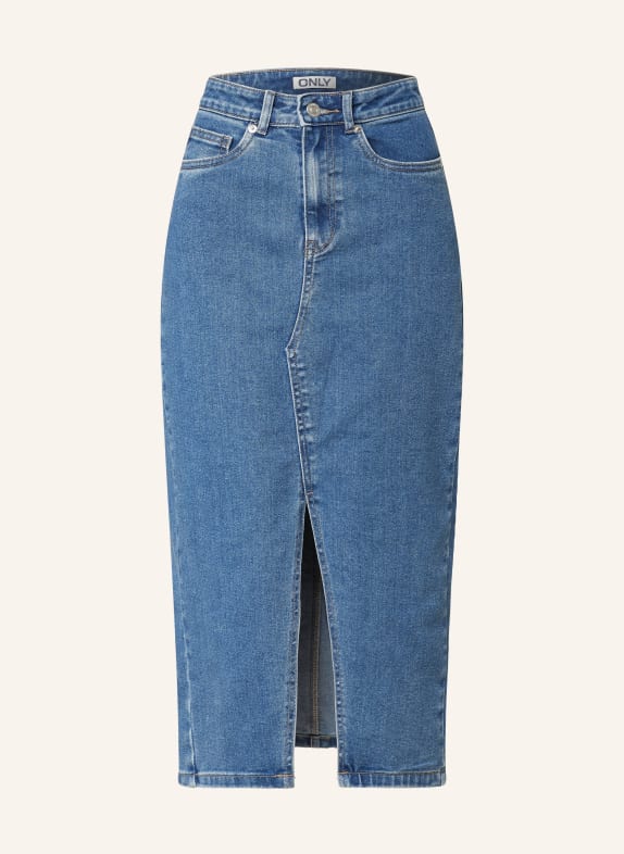 ONLY Spódnica jeansowa MEDIUM BLUE DENIM