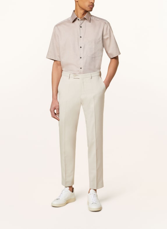 OLYMP Kurzarm-Hemd Luxor comfort fit HELLBRAUN