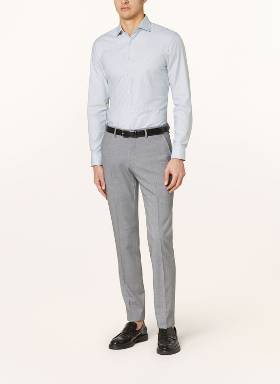 OLYMP Jerseyhemd No. Six 24/Seven super slim GRÜN / WEISS / BLAU