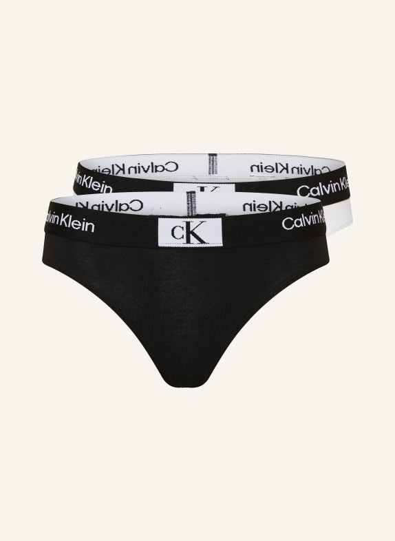 Calvin Klein Kalhotky CK96, 2 kusy v balení ČERNÁ/ BÍLÁ