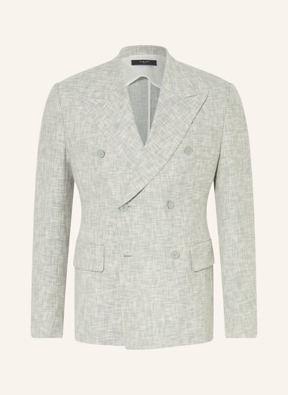 AMIRI Suit jacket extra slim fit made of tweed LIGHT GREEN/ ECRU