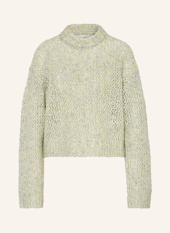 HOLZWEILER Cropped sweater TINE MINT/ LIGHT YELLOW