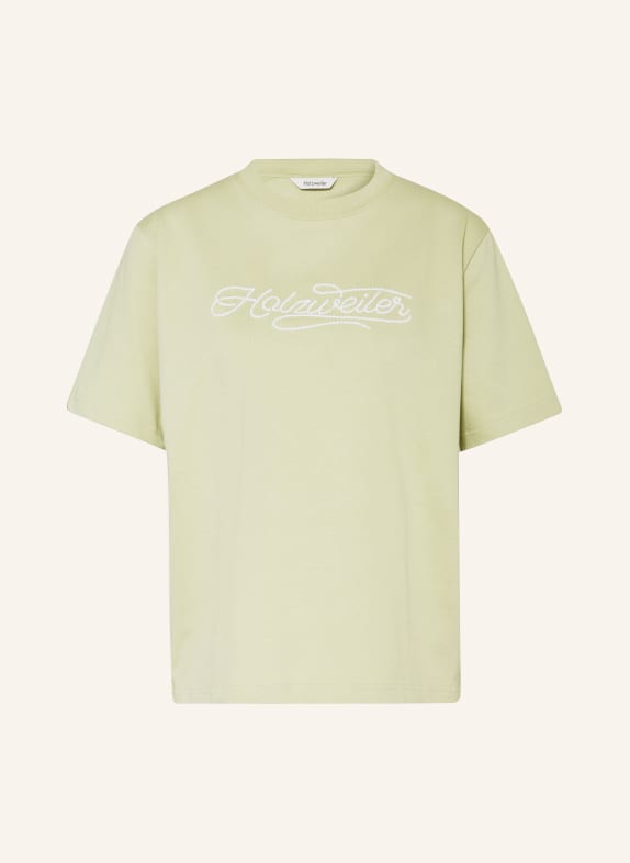 HOLZWEILER T-shirt KJERAG LIGHT GREEN/ WHITE