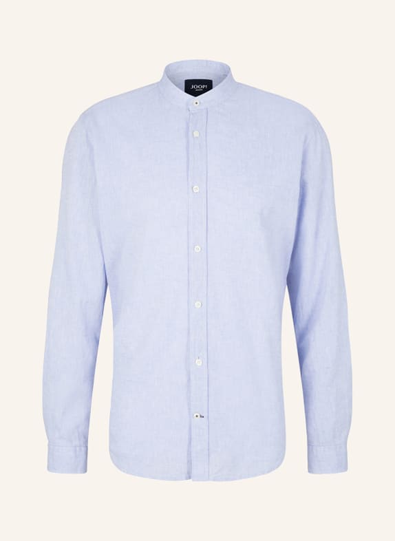 JOOP! JEANS Shirt HEDDE slim fit with stand-up collar and linen LIGHT BLUE
