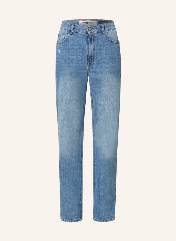 RIANI Straight Jeans 410 bleached blue scratched
