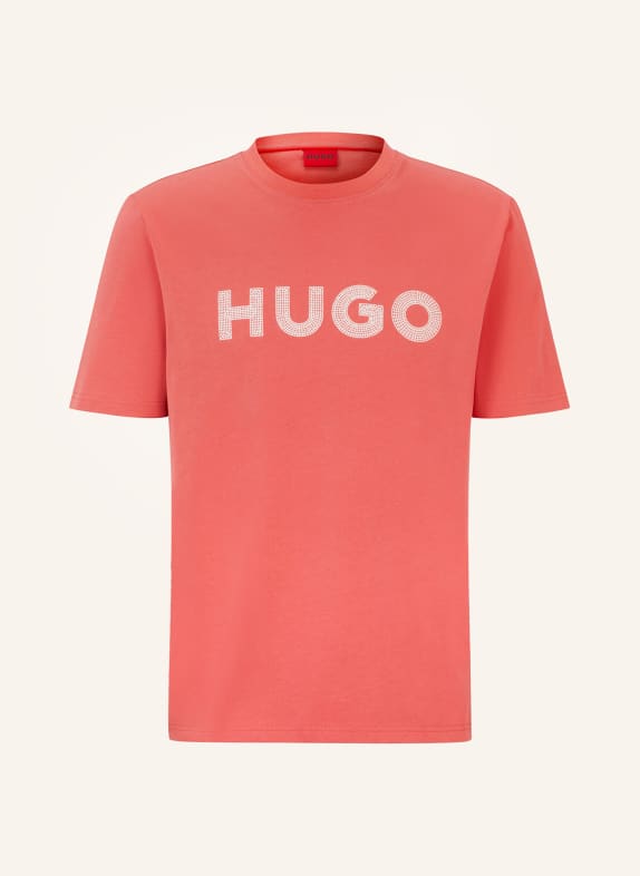 HUGO T-shirt DROCHET CZERWONY