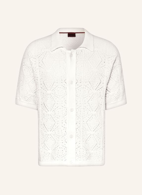 HUGO Short sleeve shirt SAMMP regular fit WHITE