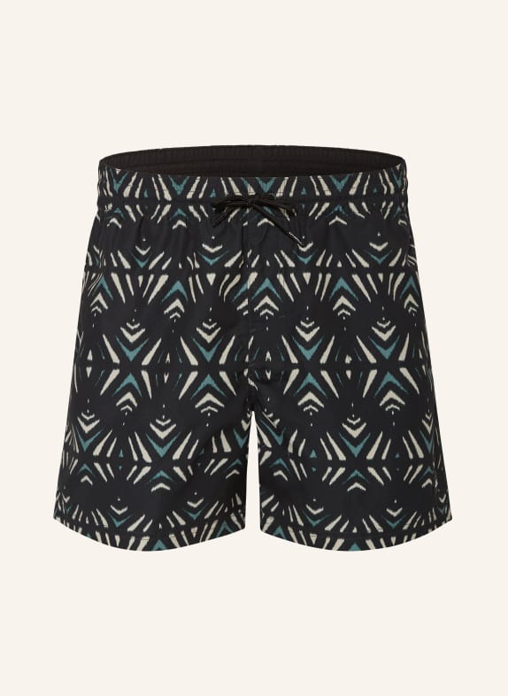 O'NEILL Swim shorts MIX & MATCH CALI PRINT 15 BLACK/ YELLOW/ GREEN