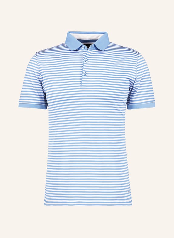 RAGMAN Jersey polo shirt LIGHT BLUE/ WHITE