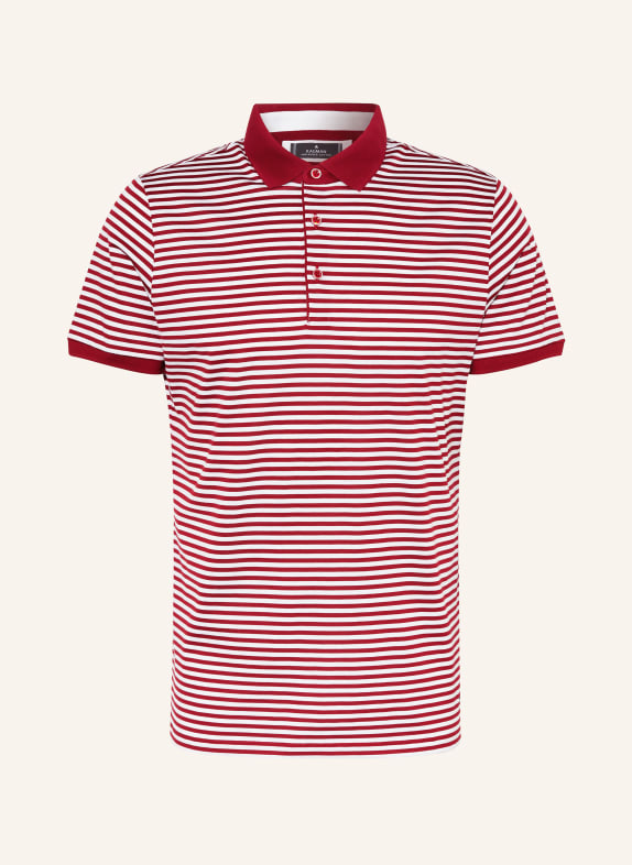 RAGMAN Jersey polo shirt DARK RED/ WHITE