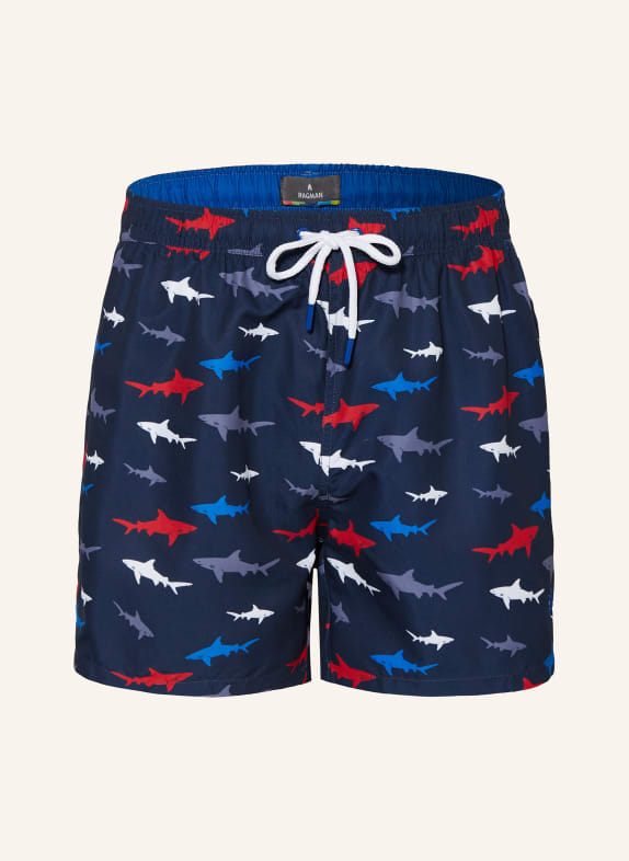 RAGMAN Swim shorts DARK BLUE/ BLUE/ RED