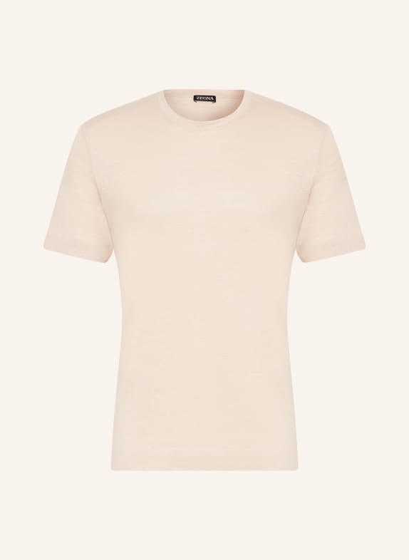 ZEGNA T-shirt made of linen BEIGE