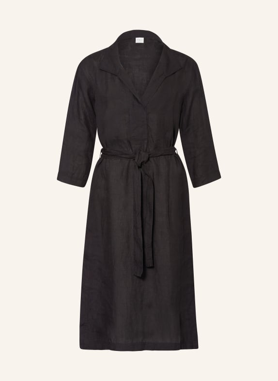 ETERNA 1863 Linen dress with 3/4 sleeves 39 SCHWARZ