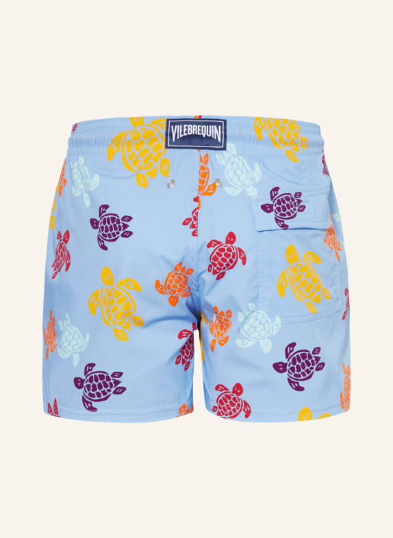 VILEBREQUIN Badeshorts MOORISE LYSEBLÅ