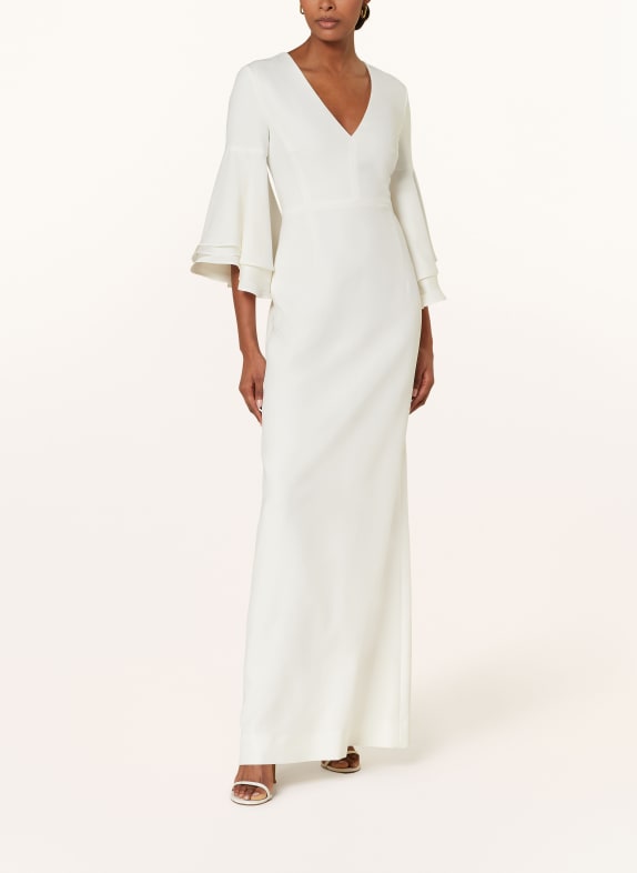 SLY 010 Evening dress RAVEN with 3/4 sleeves CREAM