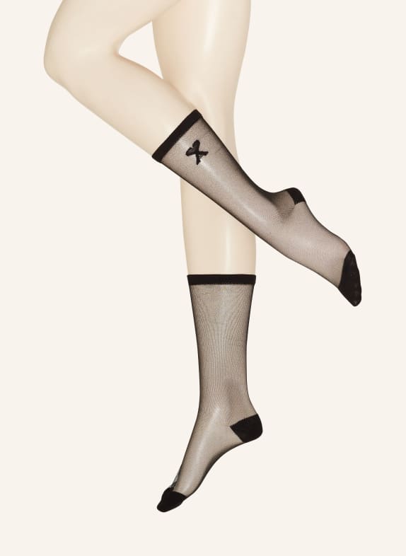 AMI PARIS Nylon socks 001 BLACK