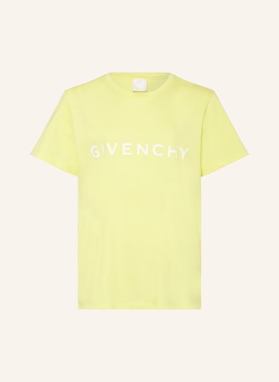 GIVENCHY T-Shirt NEONGELB/ WEISS