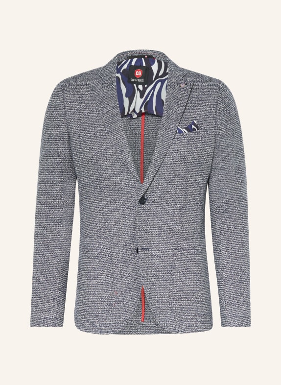 CG - CLUB of GENTS Knit tailored jacket CG CARTER slim fit WHITE/ BLUE