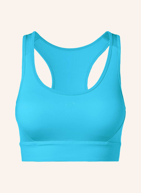 GOLDBERGH Sports bra MOOD with mesh NEON BLUE